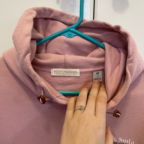 Scotch & Soda Amsterdam Pink Hoodie, Size Small - Picture 5 of 7